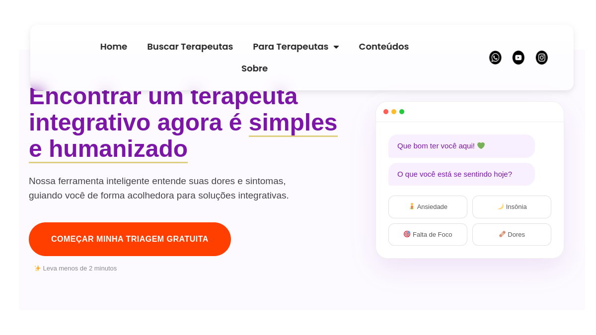 Preview do projeto Futuro Terapia